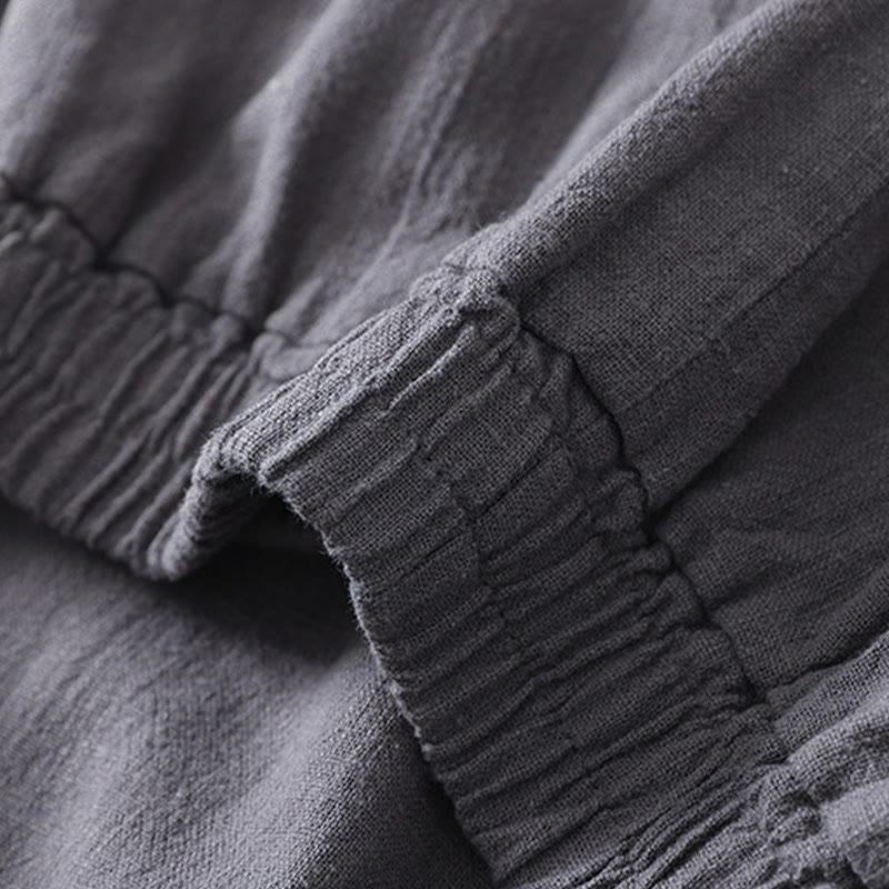 Breathable Cotton Linen Tapered Mindful Movement Pants