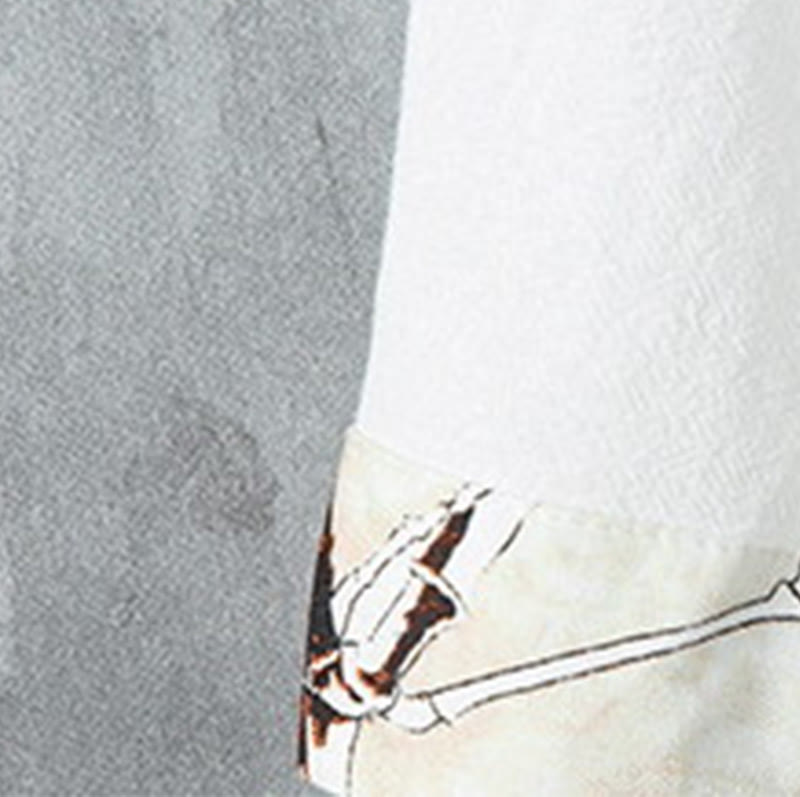Cotton Linen Frog Button Stand Collar Meditation Shirt Jacket