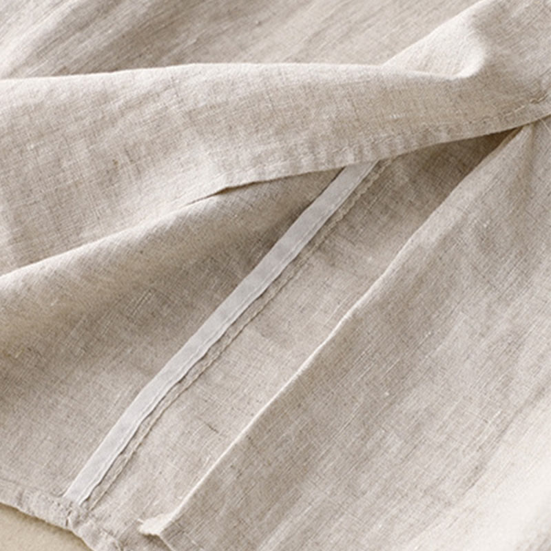 Vintage Solid Embroidery Drawstring Women's Skirt With Pockets