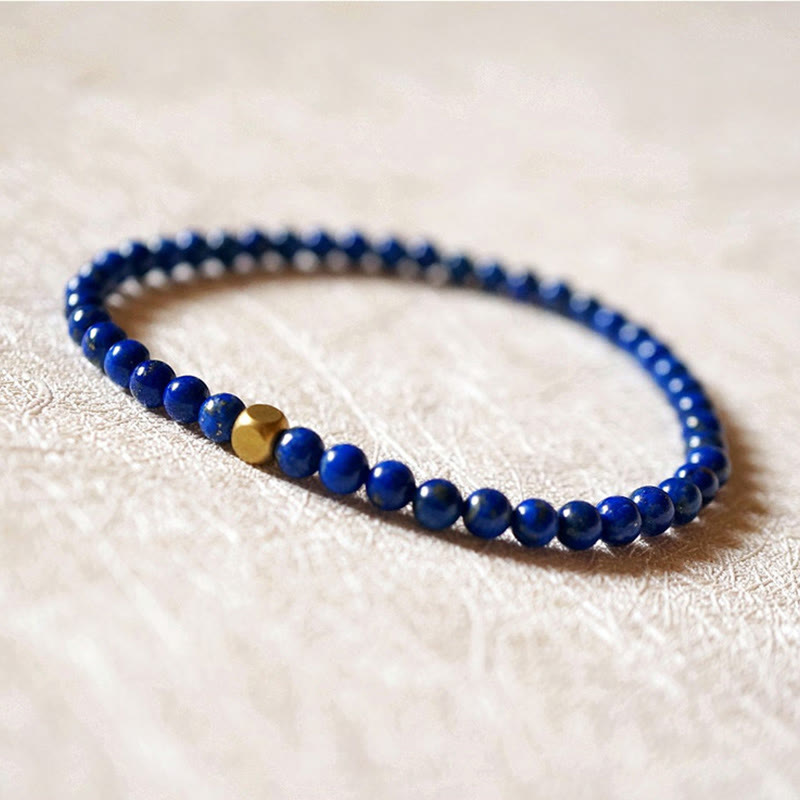 4mm Ultra-thin Lazurite Beads Self Care Bracelet