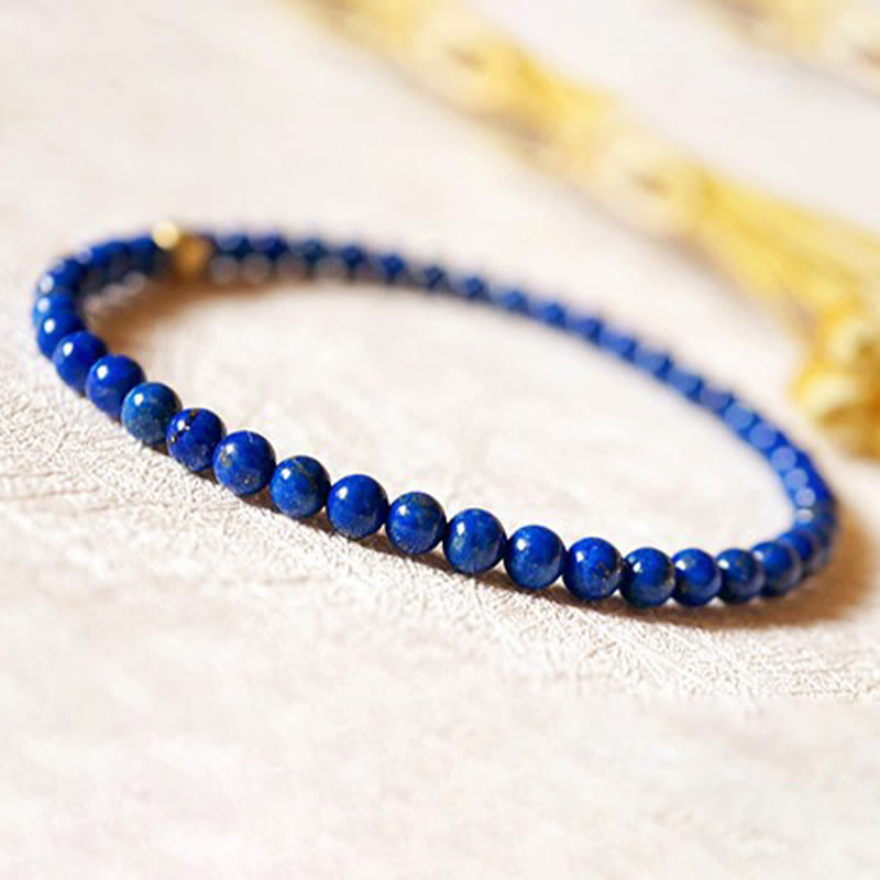 4mm Ultra-thin Lazurite Beads Self Care Bracelet
