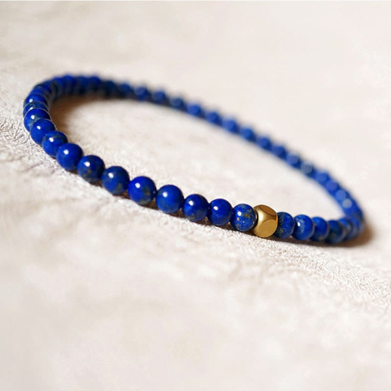 4mm Ultra-thin Lazurite Beads Self Care Bracelet