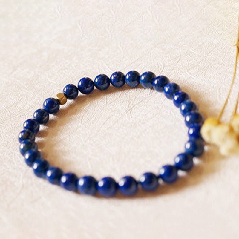 4mm Ultra-thin Lazurite Beads Self Care Bracelet