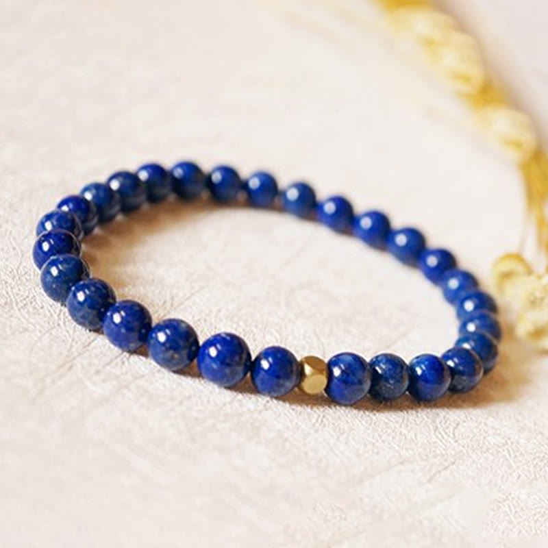 4mm Ultra-thin Lazurite Beads Self Care Bracelet