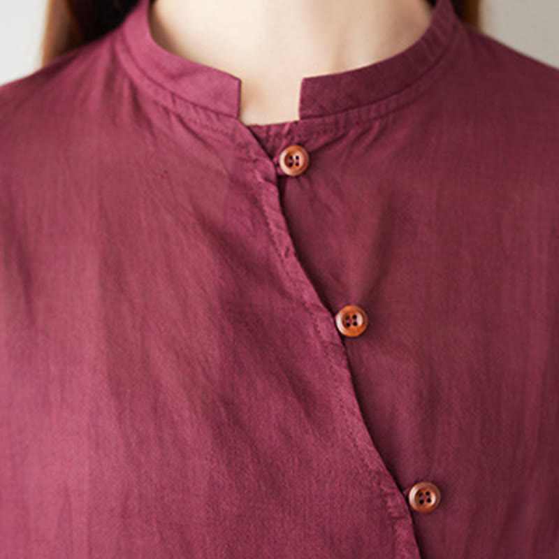 2Pcs Three Quarter Sleeve Shirt Top Pants Meditation Zen Tai Chi Cotton Linen Clothing Women's Set