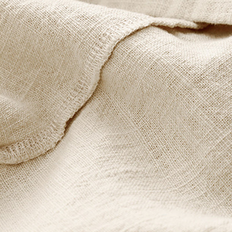 Tactile Cotton Linen Minimalist Grounding T-Shirt