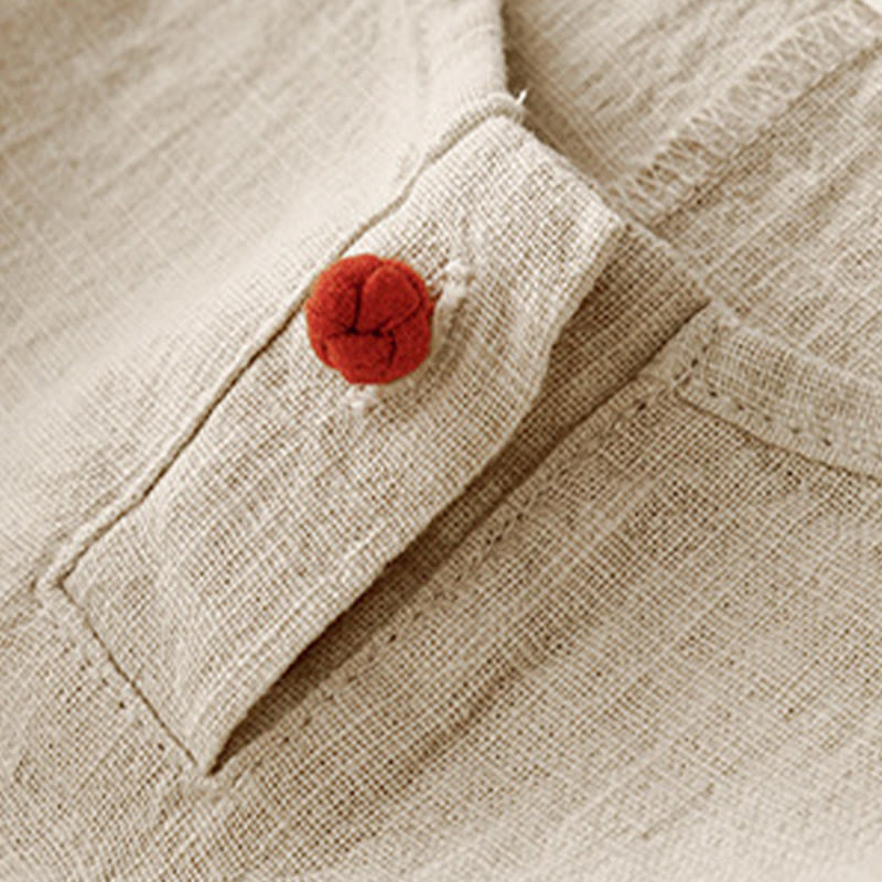Tactile Cotton Linen Minimalist Grounding T-Shirt
