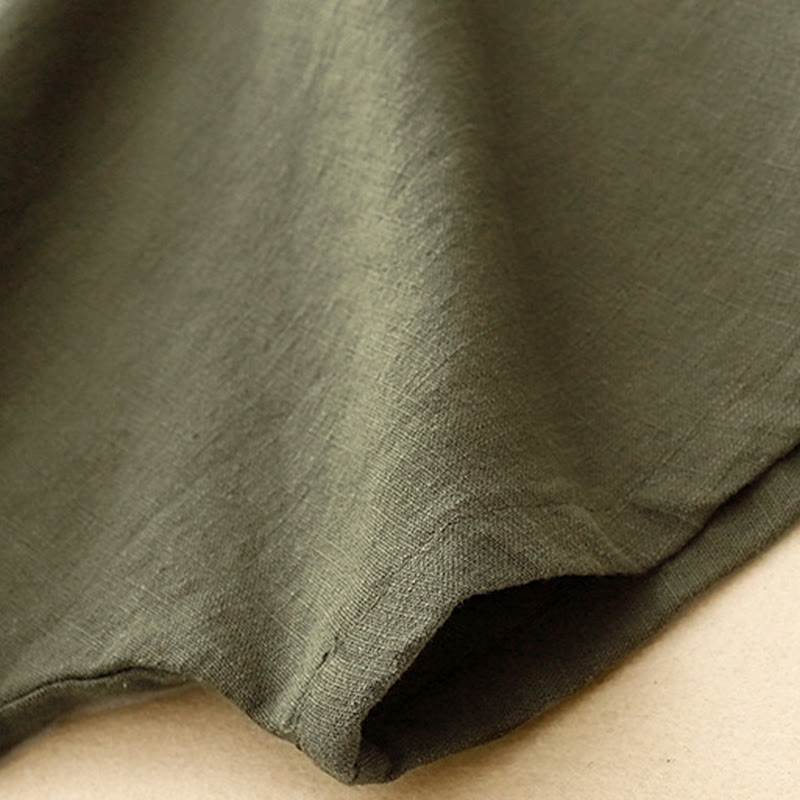 Tactile Cotton Linen Minimalist Grounding T-Shirt