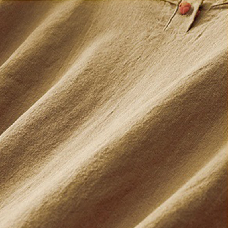 Tactile Cotton Linen Minimalist Grounding T-Shirt