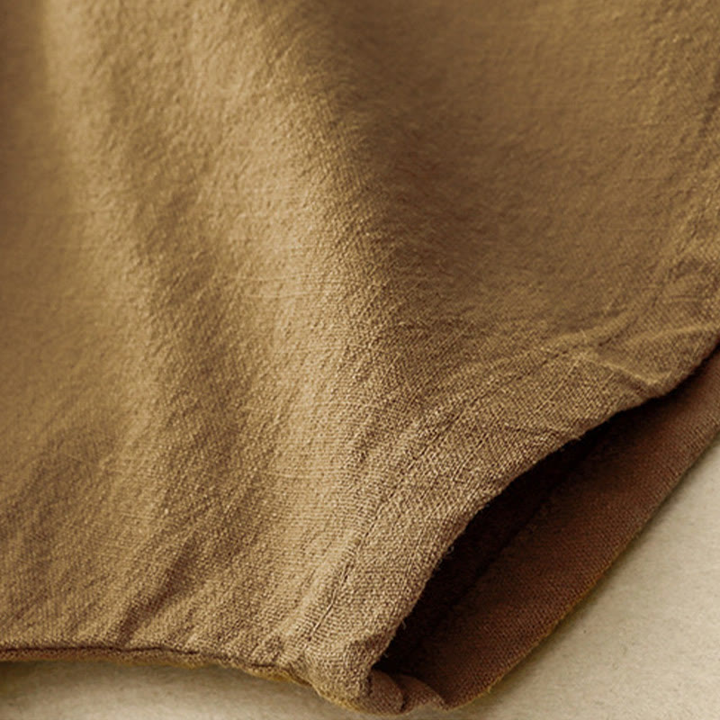Tactile Cotton Linen Minimalist Grounding T-Shirt