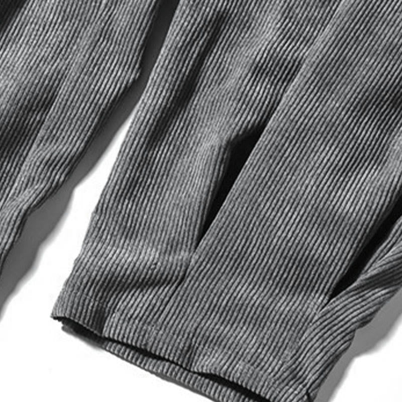 Casual Plain Cotton Bloomer Men's Pants With Pockets