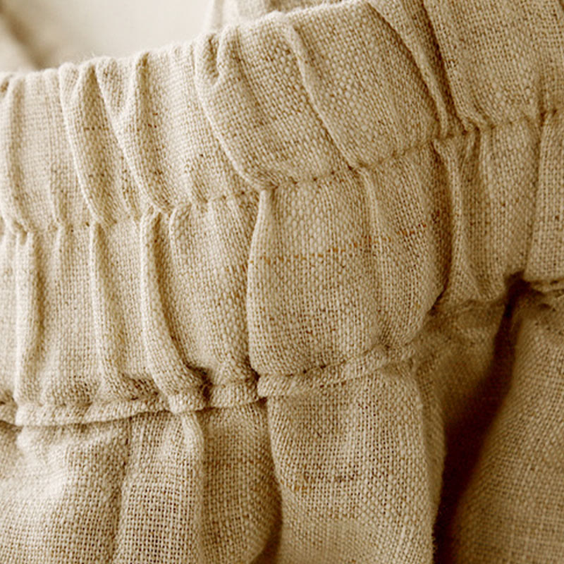 Breathable Cotton Linen Tapered Meditation Harem Pants