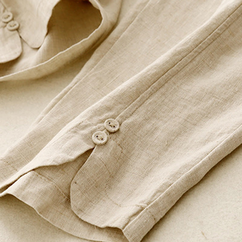 Breathable Cotton Linen Tapered Meditation Harem Pants