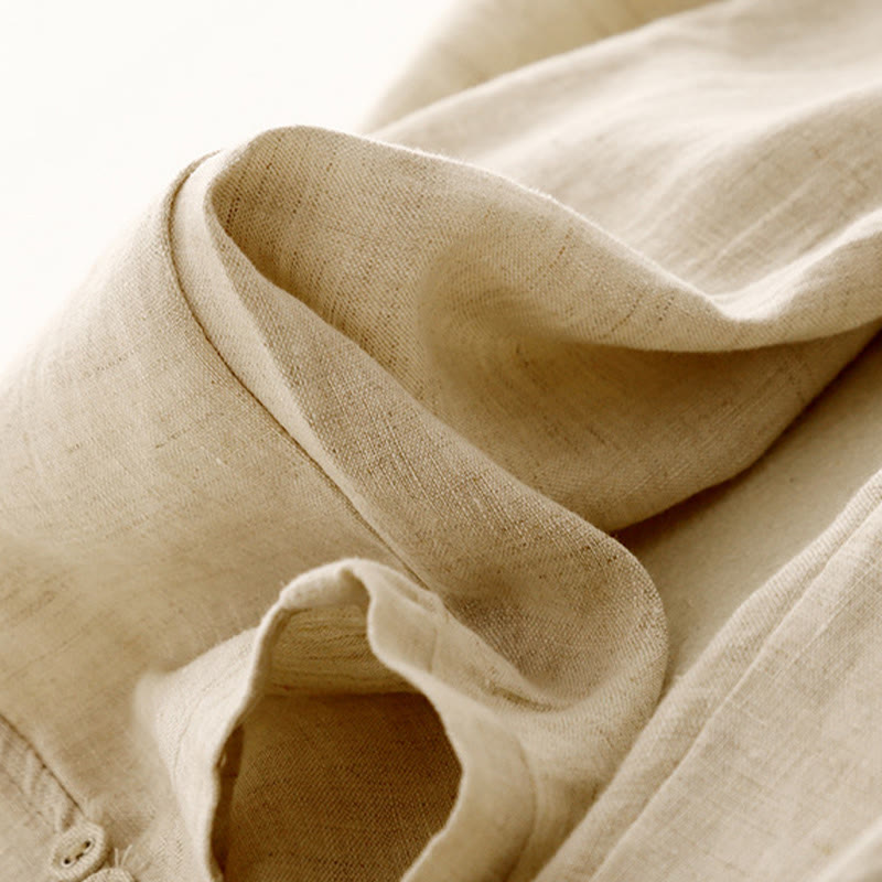 Breathable Cotton Linen Tapered Meditation Harem Pants