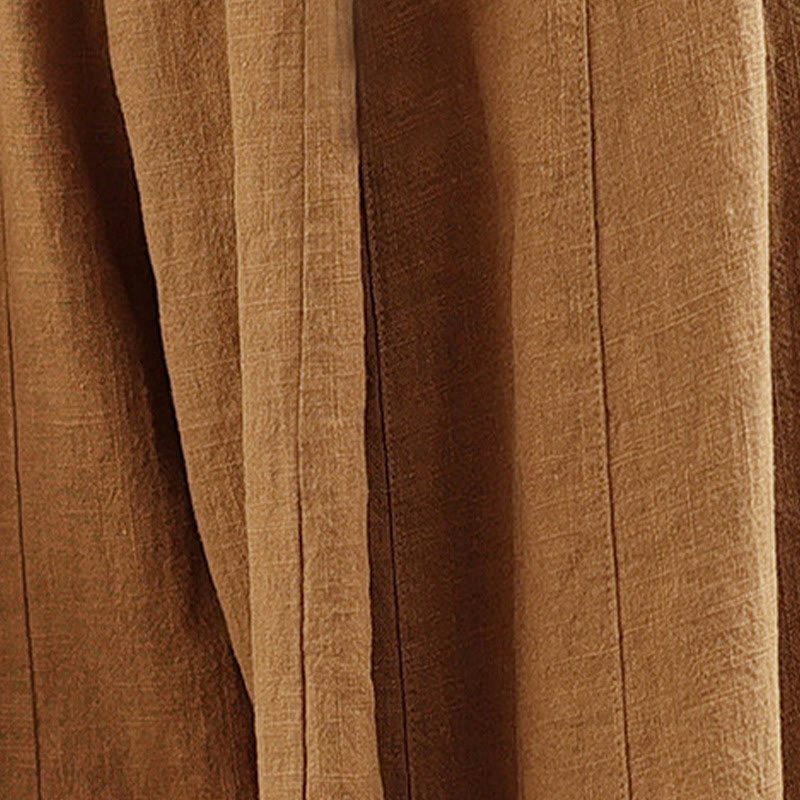 Tactile Cotton Linen Lantern Wide-Leg Meditation Pants