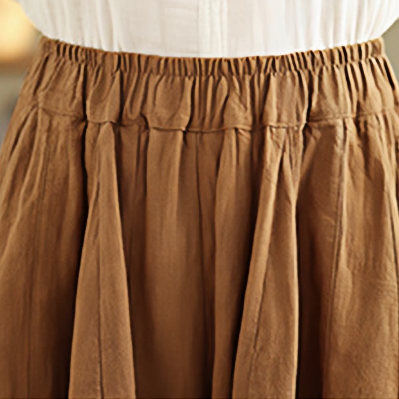 Tactile Cotton Linen Lantern Wide-Leg Meditation Pants