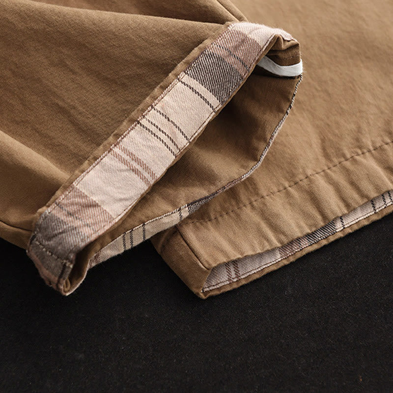 Breathable Cotton Patched Cuff Meditation Harem Pants