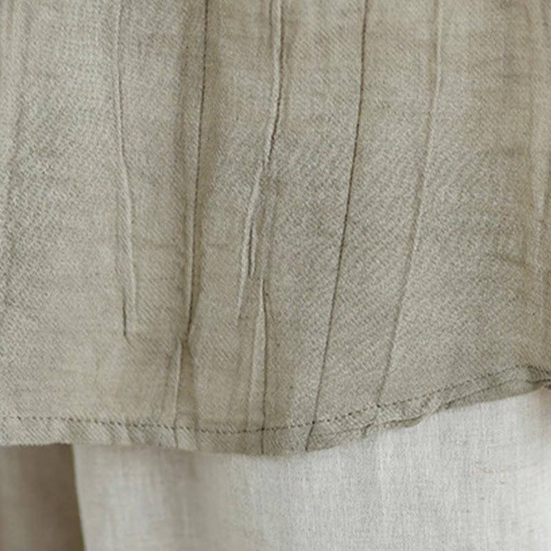 Cotton Linen Sleeveless Minimalist Meditation Vest
