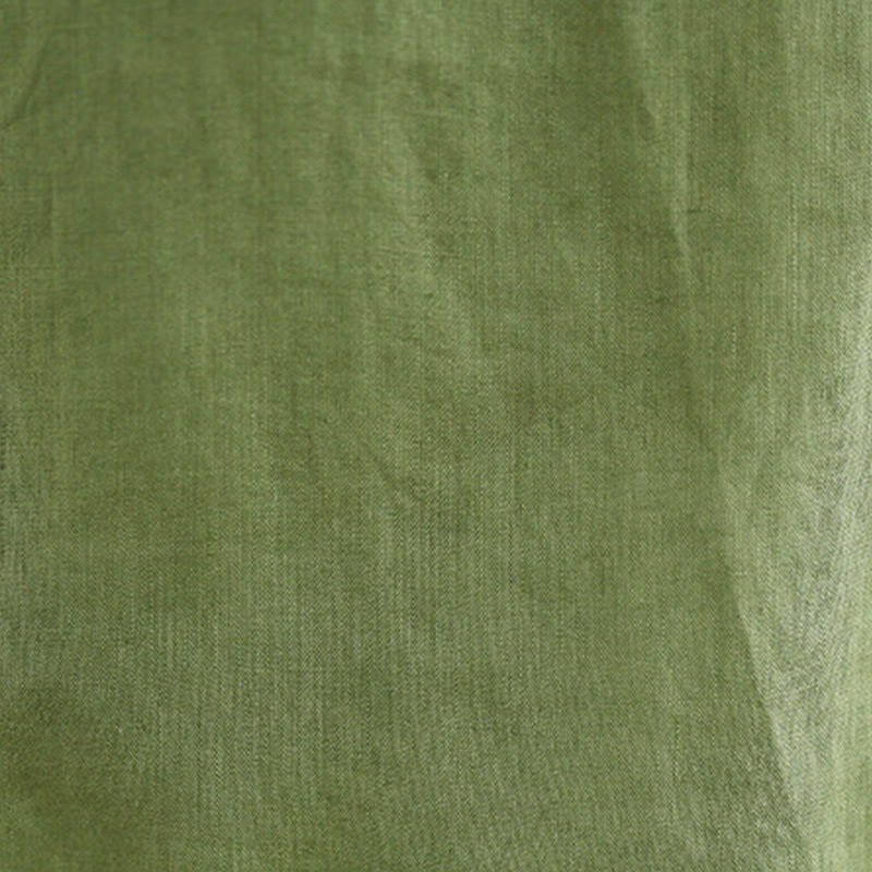 Lightweight Cotton Linen Ruffled Drawstring Meditation Vest