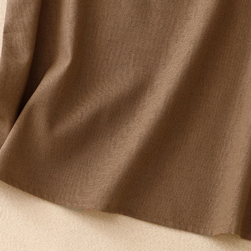 Breathable Cotton Linen Square Neck Meditation Vest