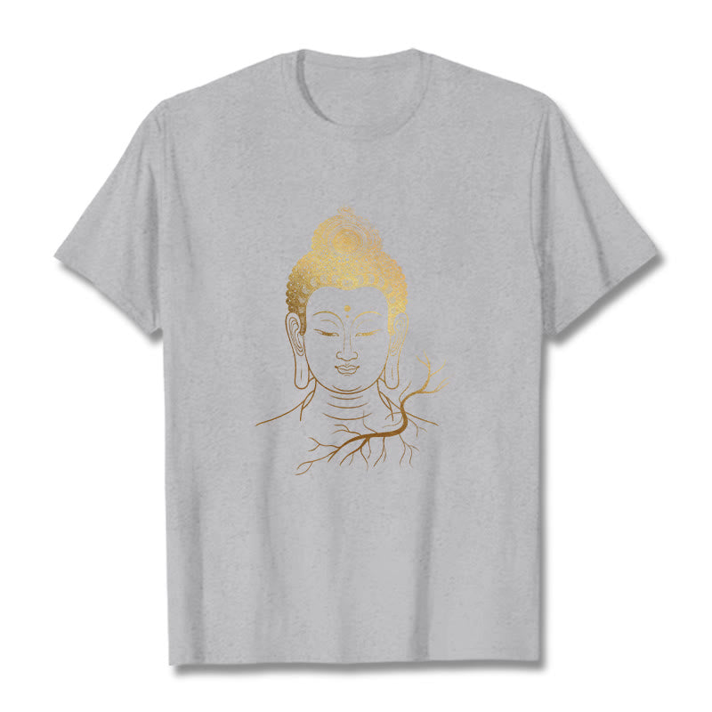 Soft Cotton Regular Fit Buddha Graphic Meditation Tee