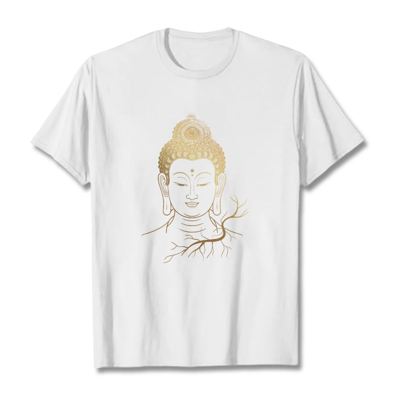 Soft Cotton Regular Fit Buddha Graphic Meditation Tee