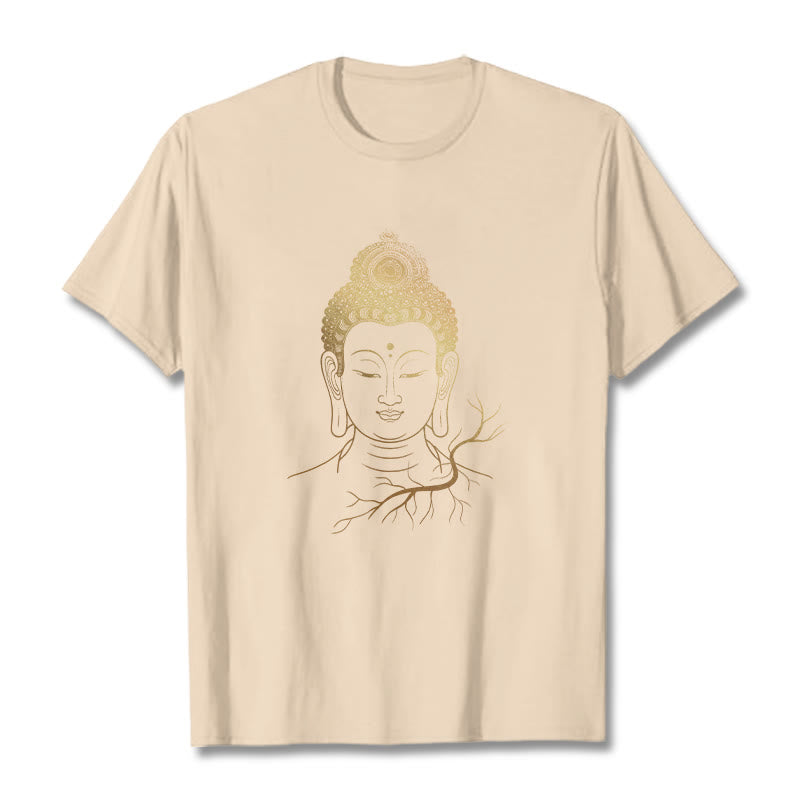 Soft Cotton Regular Fit Buddha Graphic Meditation Tee
