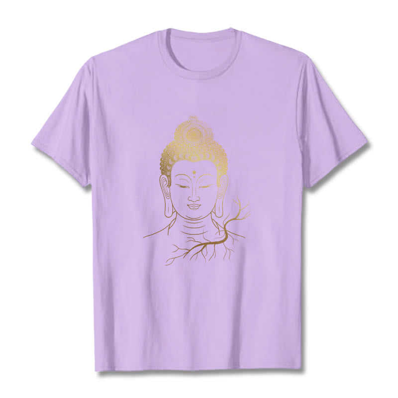 Soft Cotton Regular Fit Buddha Graphic Meditation Tee