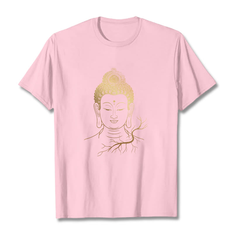 Soft Cotton Regular Fit Buddha Graphic Meditation Tee