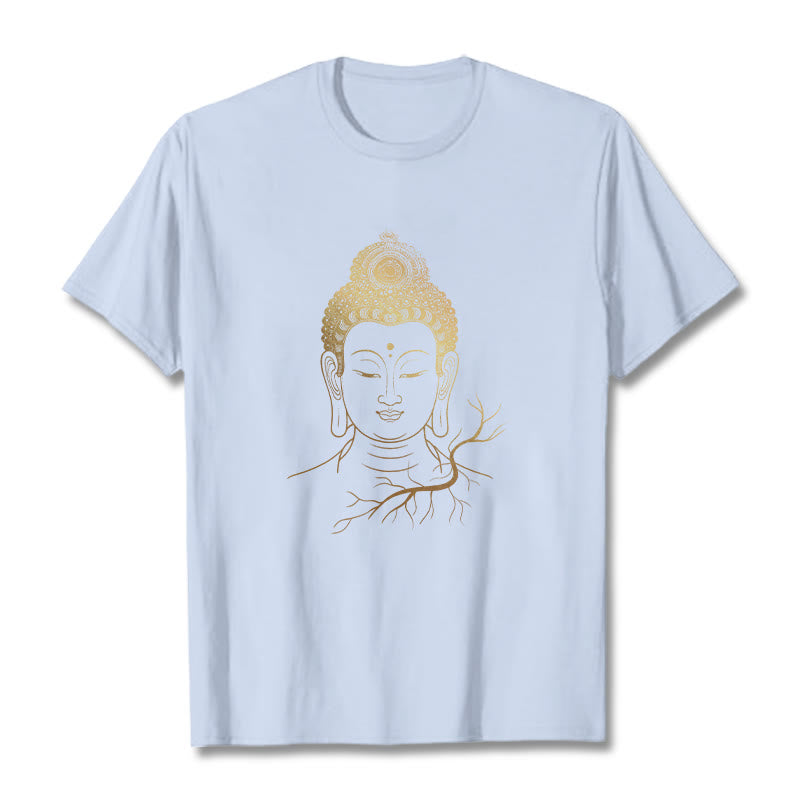 Soft Cotton Regular Fit Buddha Graphic Meditation Tee