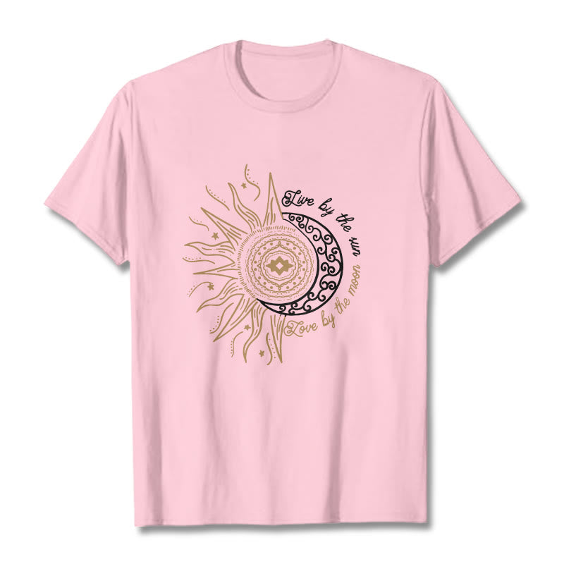 Breathable Cotton Celestial Balance Graphic T-Shirt