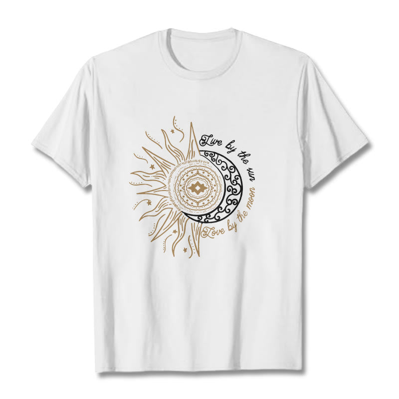 Breathable Cotton Celestial Balance Graphic T-Shirt