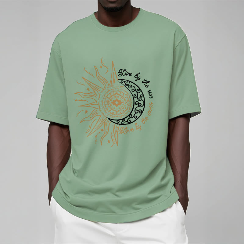 Breathable Cotton Celestial Balance Graphic T-Shirt