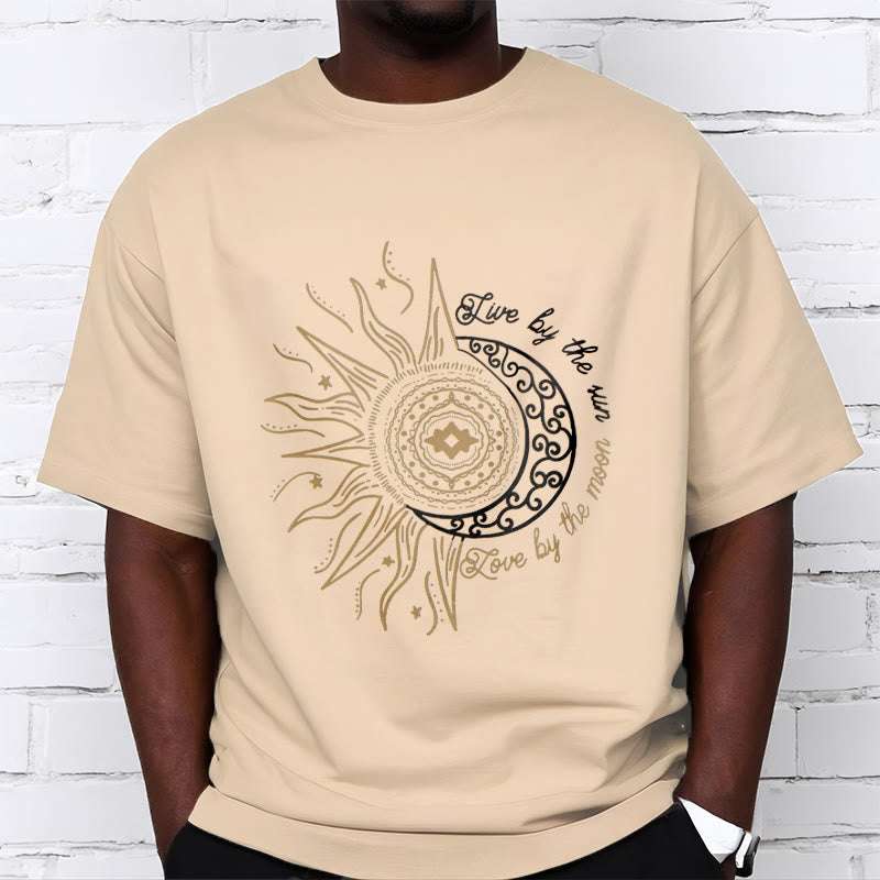 Breathable Cotton Celestial Balance Graphic T-Shirt