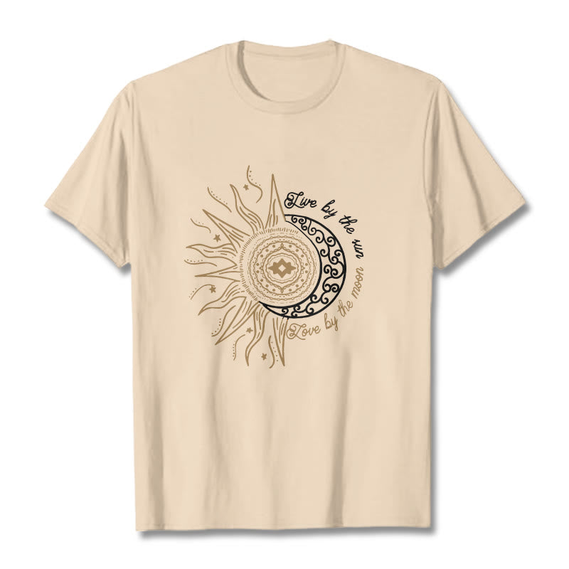 Breathable Cotton Celestial Balance Graphic T-Shirt