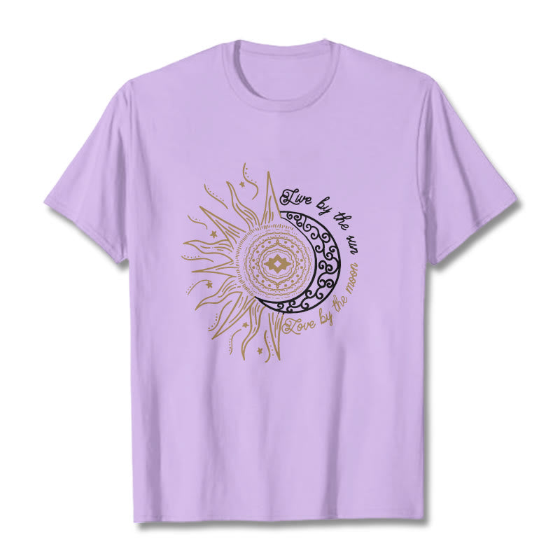 Breathable Cotton Celestial Balance Graphic T-Shirt