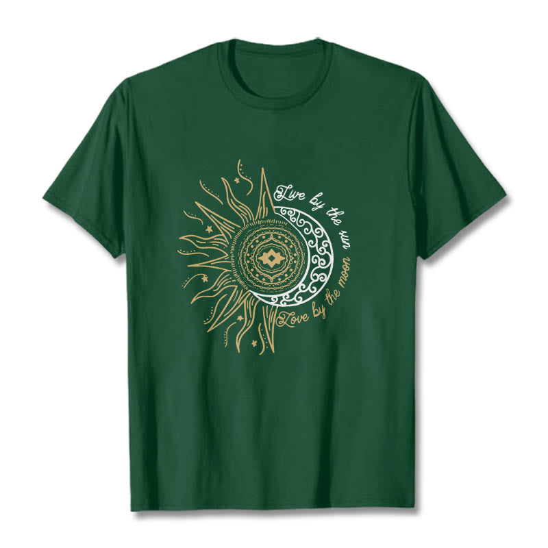 Breathable Cotton Celestial Balance Graphic T-Shirt