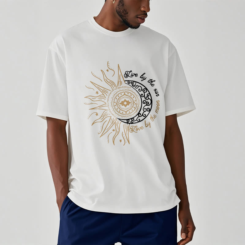 Breathable Cotton Celestial Balance Graphic T-Shirt