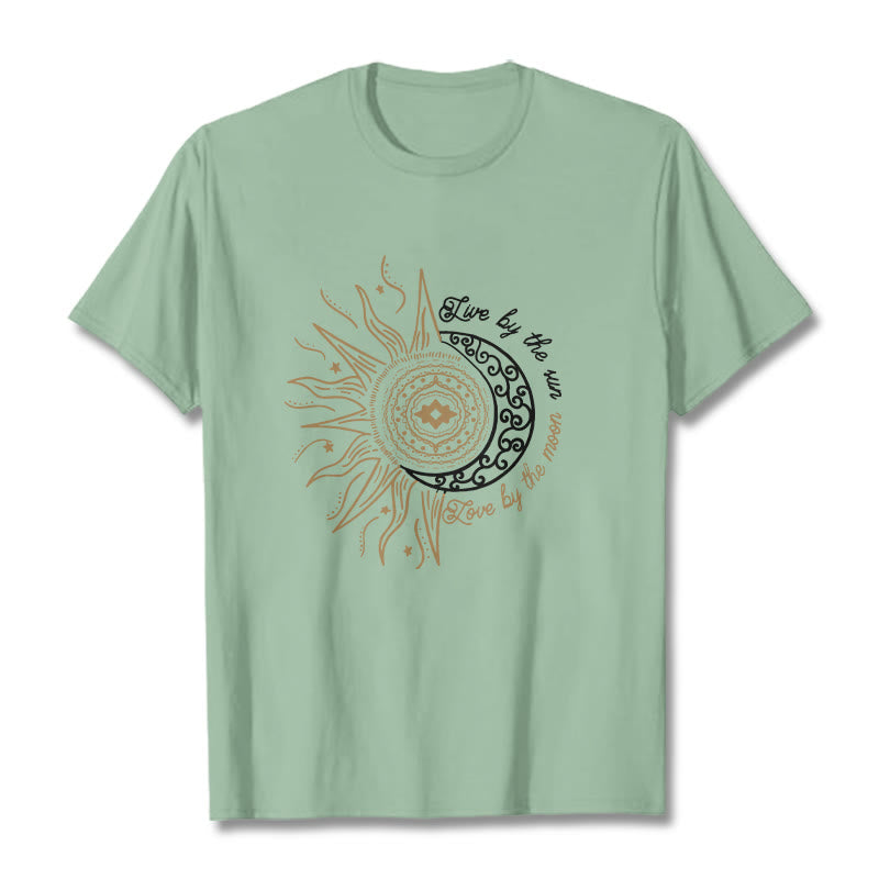 Breathable Cotton Celestial Balance Graphic T-Shirt