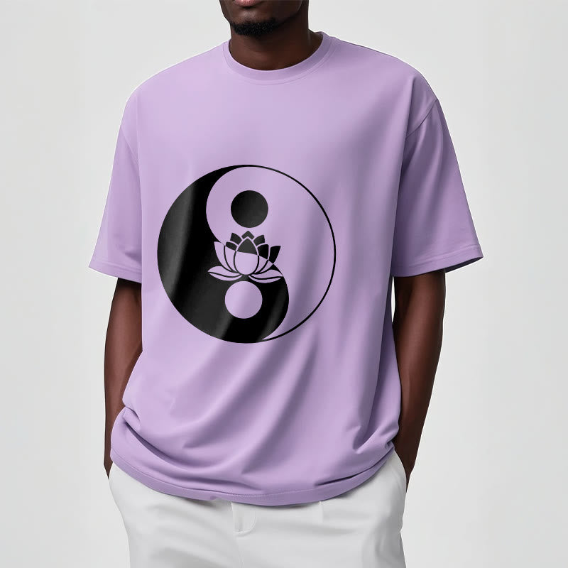 Yin Yang Lotus Flower Tee T-shirt