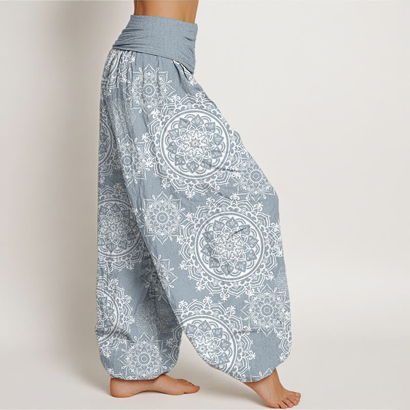 Breathable Cotton Mandala Print Meditation Harem Pants