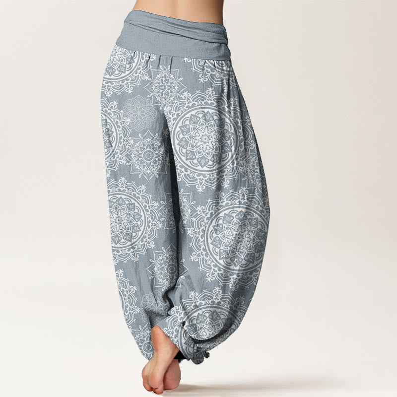 Breathable Cotton Mandala Print Meditation Harem Pants