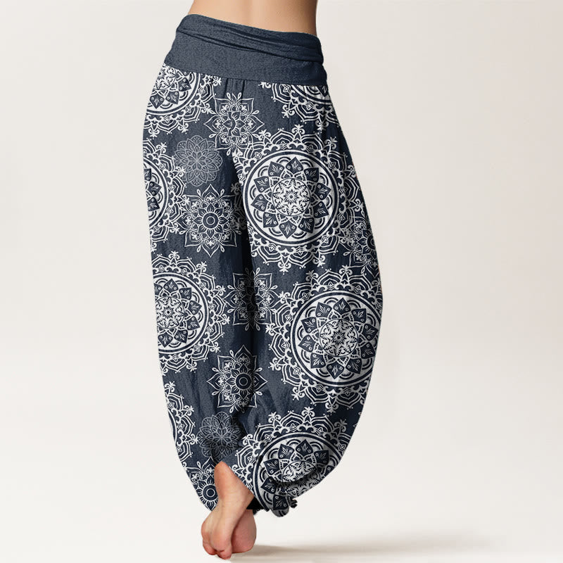 Breathable Cotton Mandala Print Meditation Harem Pants