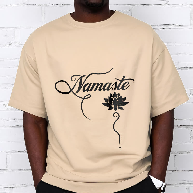 Tactile Cotton Classic Namaste Mindful T-Shirt