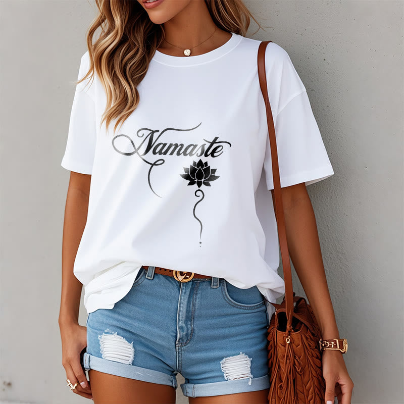Tactile Cotton Classic Namaste Mindful T-Shirt