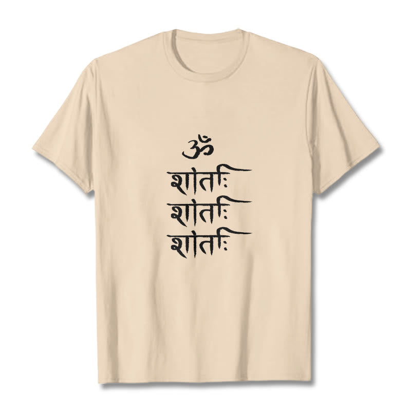 OM MANTRA Sanskrit Pattern Tee T-shirt