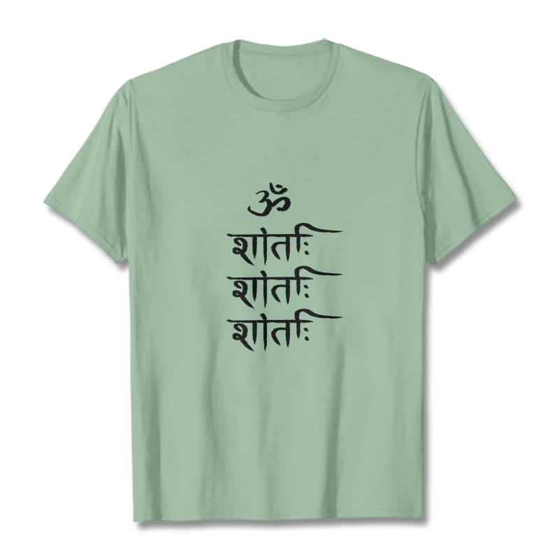 OM MANTRA Sanskrit Pattern Tee T-shirt