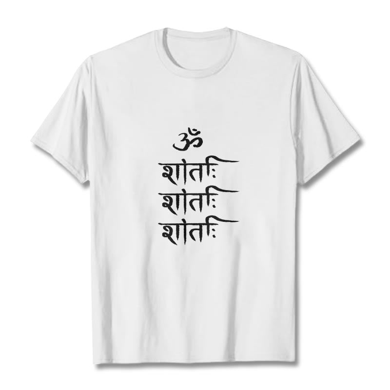 OM MANTRA Sanskrit Pattern Tee T-shirt