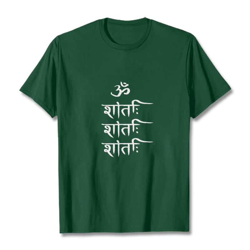 OM MANTRA Sanskrit Pattern Tee T-shirt