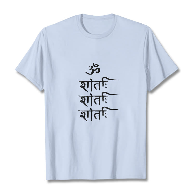OM MANTRA Sanskrit Pattern Tee T-shirt